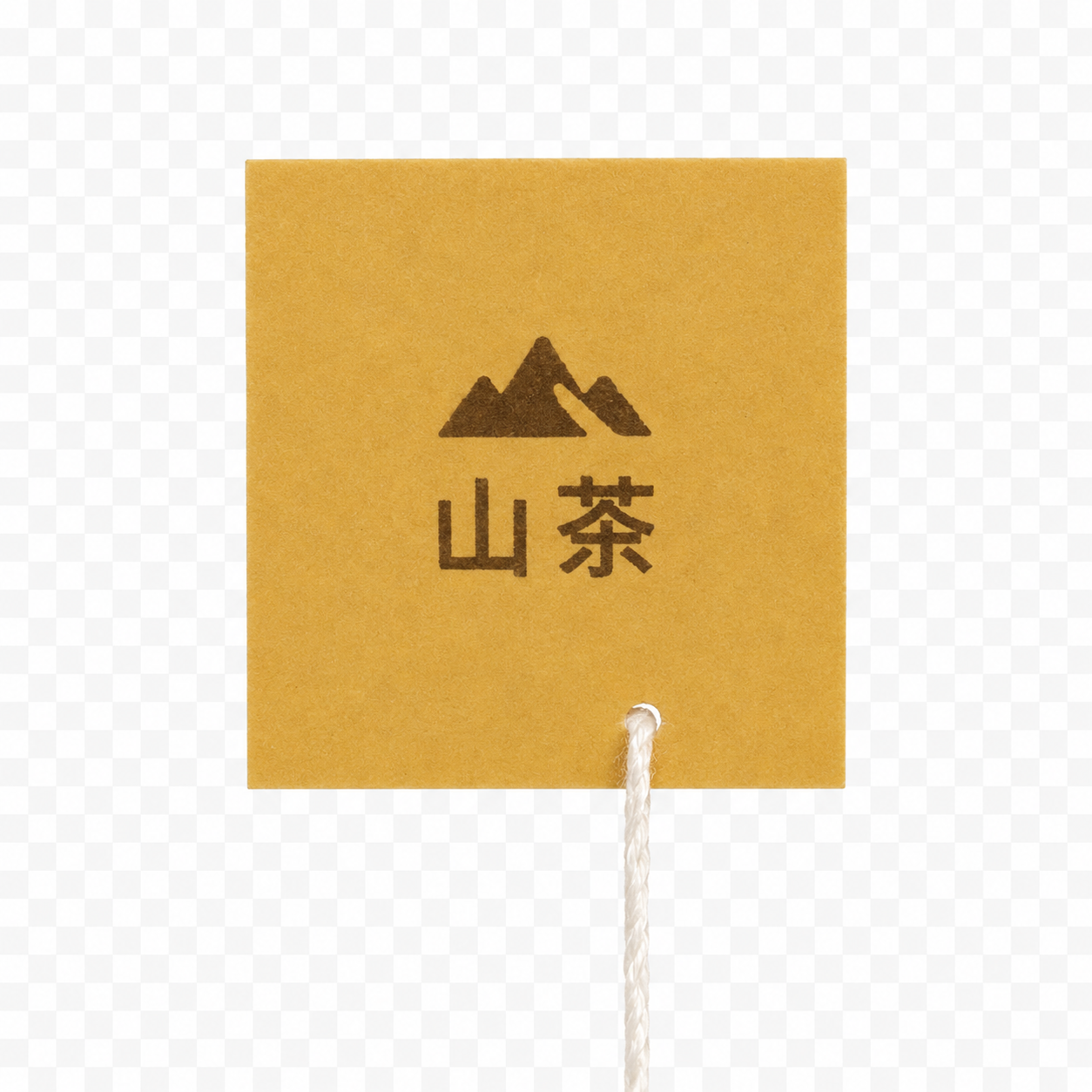 Recycled FSC-certified kraft paper tag, soy-ink printable for custom OriaTea branding